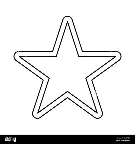 Star Icon Outline Style Stock Vector Image Art Alamy