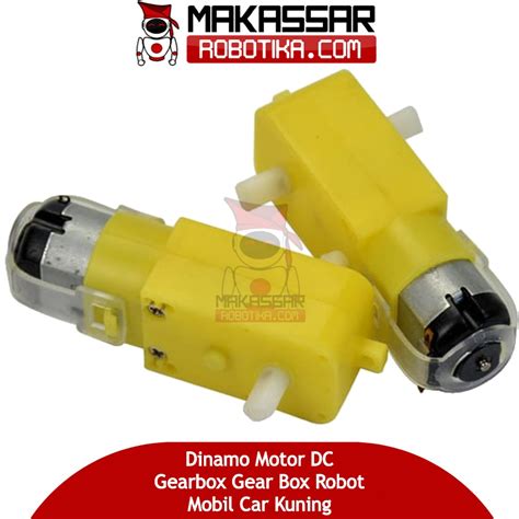 Jual Dinamo Motor DC Gearbox Gear Box Robot Mobil Car Kuning Shopee