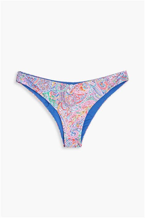 Onia Chiara Printed Low Rise Bikini Briefs The Outnet