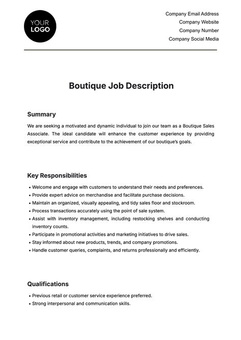 Free Boutique Templates to Edit Online