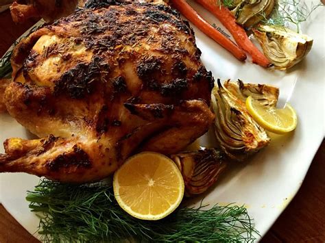 Lemon Fennel Roast Chicken