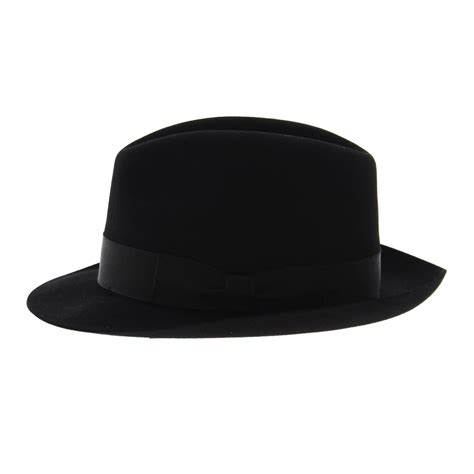 Fedora Black Felt Hat - Tonak Reference : 5650 | Chapellerie Traclet