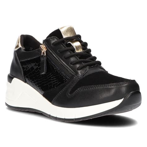 Skórzane sneakersy Filippo DP2052 21 BK czarne Filippo pl