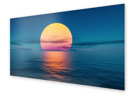 Panel kuchenny HOMEPRINT Zachód słońca nad oceanem 140x70 cm