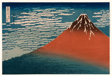 Katsushika Hokusai South Wind Clear Dawn This Woodcut Of