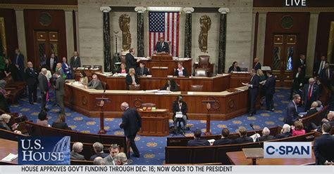 House Passes Stopgap Government Funding Bill Averting Shutdown C Span Org