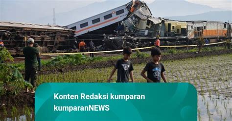 Knkt Investigasi Penyebab Tabrakan Ka Di Cicalengka Kumparan