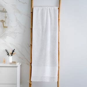 Serviette De Bain Coton Bio X Cm M Line Blanc Chantilly