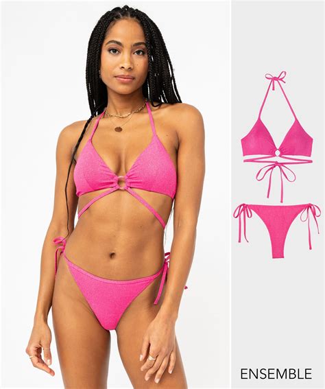 Ensemble Bikini Deux Pi Ces Nouer Pour Femme