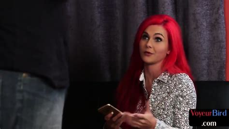 CFNM Redhead MILF Teases Her Male Jerker With Sexy Body