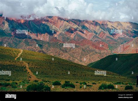 Anorama Of The Cerro De Los 14 Colores Or Fourteen Coloured Mountain