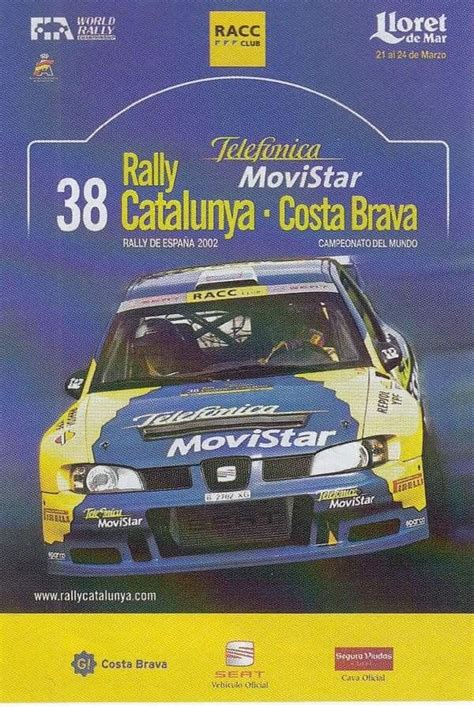 2002 Rallye Catalunya Poster Coches Y Motocicletas Coches Autos