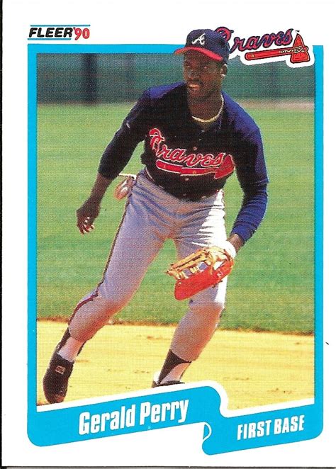 Fleer Gerald Perry Atlanta Braves Nmmt Ebay