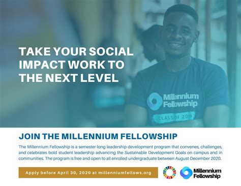 The United Nations Academic Impact Mcn Millennium Fellowship 2024 For