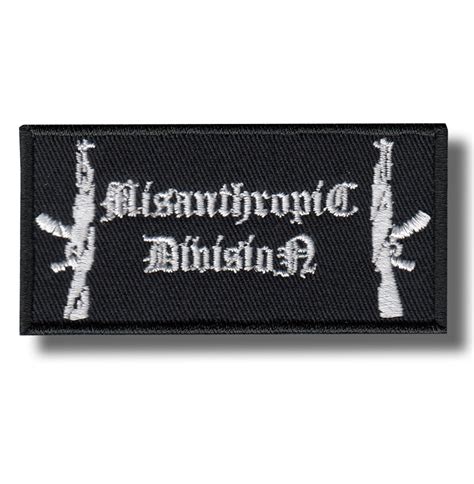 Misanthropic division - embroidered patch 8x4 CM | Patch-Shop.com