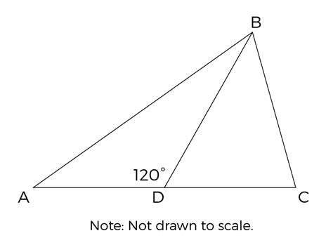 In The Figure Shown AC 2 And BD DC 1 What Is The Measure Of