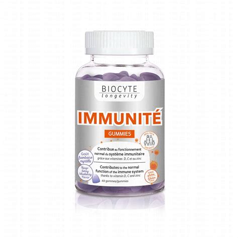 Biocyte Longevity Energie Vitalit Immunit Gummies Gommes