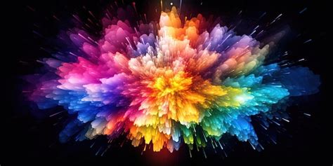 Premium AI Image | colorful light explosion on a transparent background ...