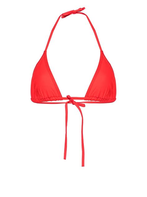 ERES Mouna Triangle Bikini Top Red FARFETCH