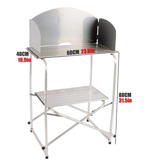 Multifunctional Table With Folding Shelf Outdoor Folding Table With