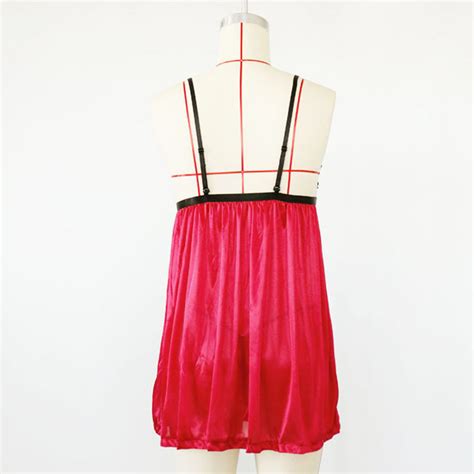 Sexy Halter Deep V Ultra Soft Floral Lace Mesh Babydoll Lingerie Sleepwear Dress N