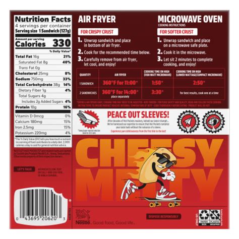 Hot Pockets Pepperoni Pizza Crispy Crust Frozen Sandwiches Ct Oz Frys Food Stores