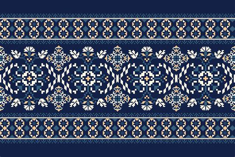 indian floral knitted pattern graphic  anchaleethaweeboon creative