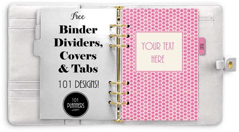 Free Printable Binder Dividers That Can Be Customized