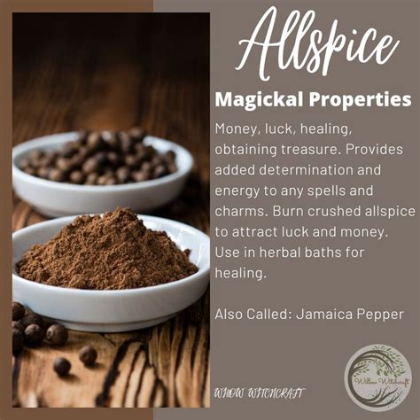 Allspice Magickal Properties In Magickal Herbs Magic Herbs