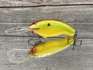 Black Label Balsa Tapout Jr Custom Balsa Crankbait Chartreuse