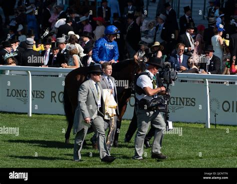 Ascot, Berkshire, UK. 14th June, 2022. Horse Coroebus (Number 6, Blue ...