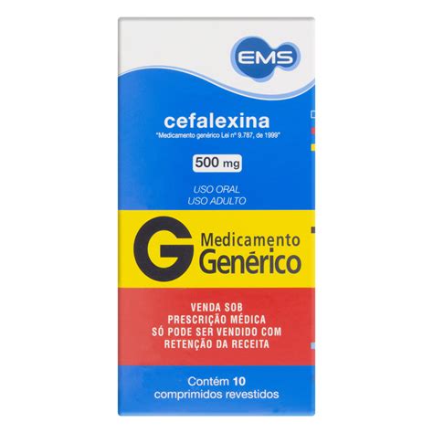 Cefalexina 500mg Serve Para Dor De Dente - CEFALEXINA 500MG EMS CAIXA 10 COMPRIMIDOS - GTIN/EAN/UPC 7896004704692 ...