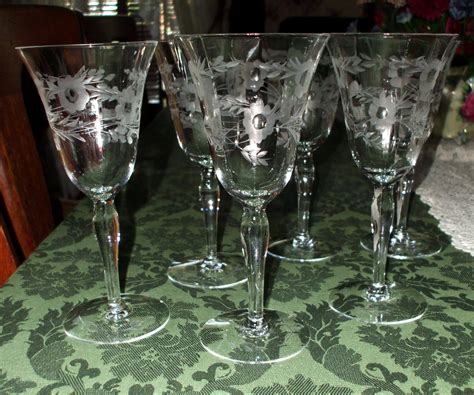 vintage etched glassware patterns  abbey takasuka blog