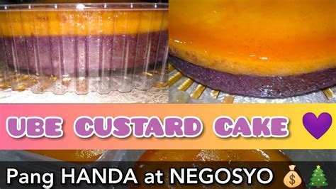 Yummy Ube Custard Cake No Oven Recipe Pang Handapasko Negosyobusiness Lutong Bahay