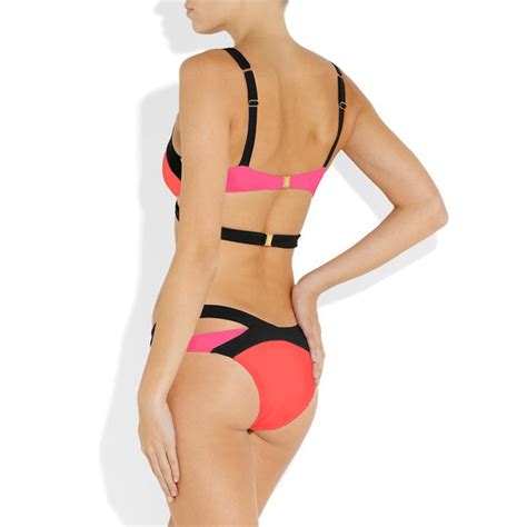 Bikini Push Up Str J K Pielowy Neonowy Neon S Xl Modito