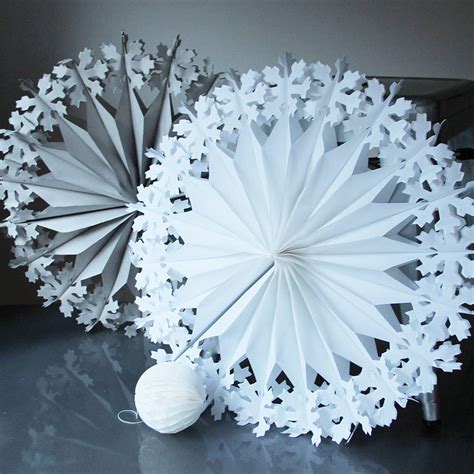 paper luxe supersize snowflake decorations by pearl and earl ...