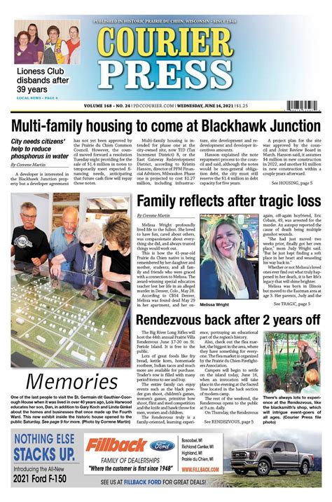 prairie du chien courier press obituaries 3