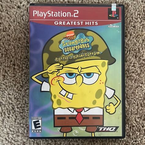 THQ Video Games Consoles Spongebob Squarepants Battle For Bikini Bottom On Playstation 2