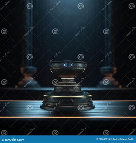 Ancient Theme Pedestal For Display Platform For Design Blank Product