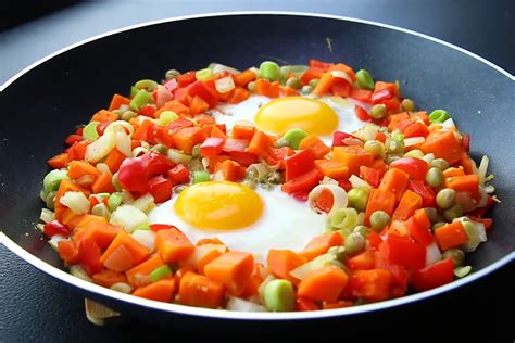 Salteado De Verduras Con Huevos Recetinas