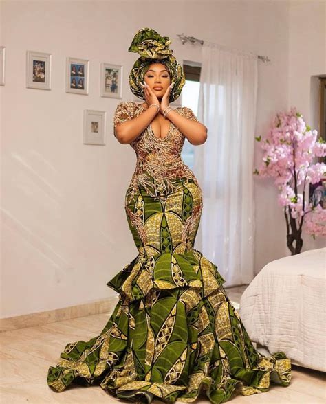 Custom Ankara Bridal Dress: African Print Mermaid Gown - Etsy