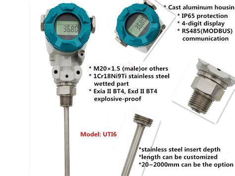 Digital Pt100 Rs485 4 20ma Modbus Intelligent Temperature Transmitter