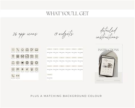 Nude Aesthetic Widgets App Icons Ipad Iphone Detailed Instructions To Customise Your