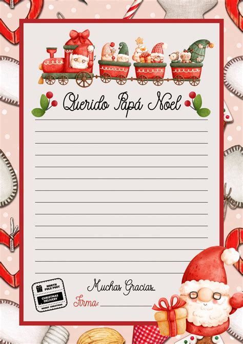 Bonitas Cartas A Pap Noel Listas Para Descargar Imprimir