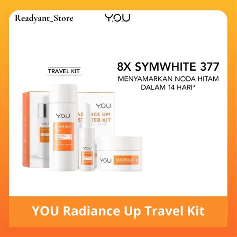 You Radiance Up Travel Kit Essence Serum Moisturizer Atasi Bekas