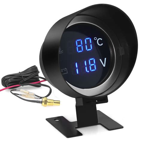 Round LCD Digital Car Truck Water Temp Gauge Temperature Sensor