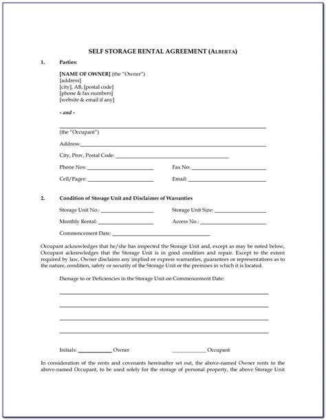 Free Printable Rv Rental Agreement The Serial Number Color And Other