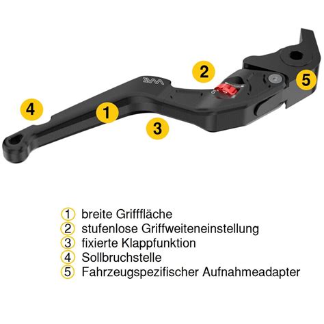 RS Motorcycle Solutions Bremshebel Und Kupplungshebel Set CNC