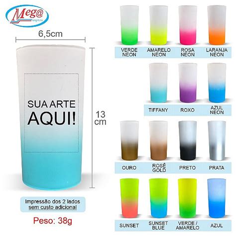 Copos Personalizados Tardezinha Sunset Degrade Long Drink 320ml MEGA