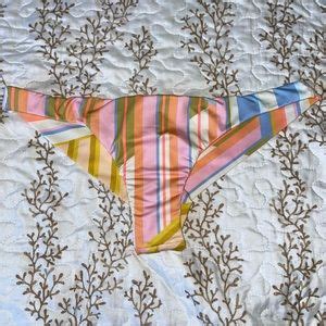 Billabong Swim Nwt Billabong Break Of Dawn Tanga Bikini Bottoms Striped Skimpy Swimsuit Swim